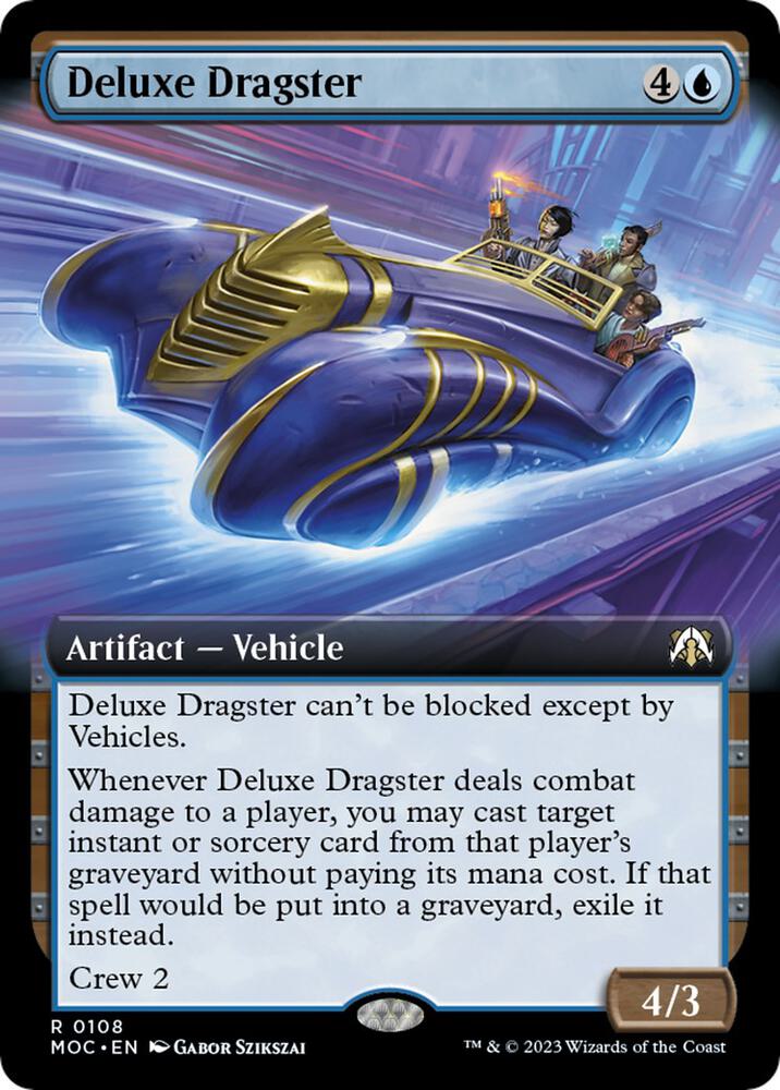 Deluxe Dragster (Extended Art) - Commander: March of the Machine