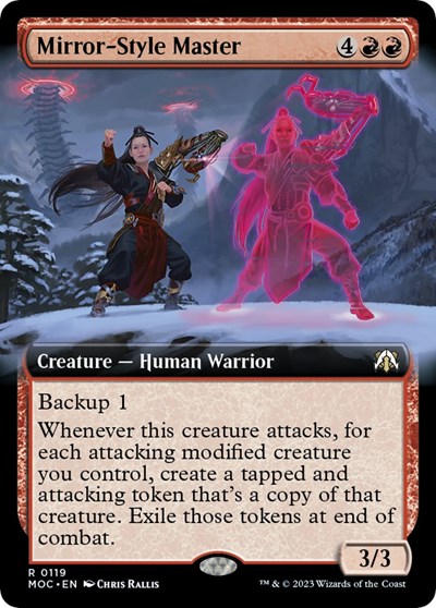 Mirror-Style Master (Extended Art) from MOC #119, Magic: The Gathering card