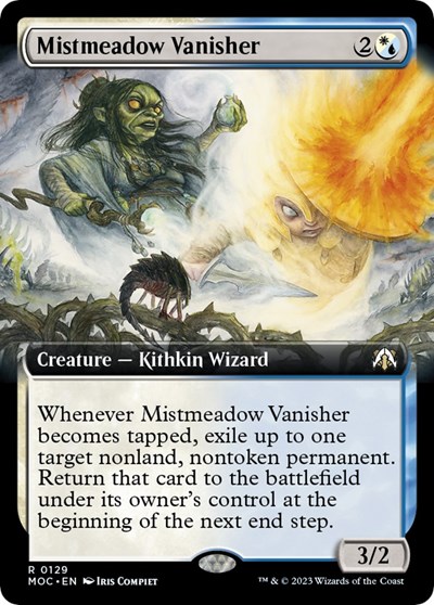 Mistmeadow Vanisher (Extended Art) from MOC #129, Magic: The Gathering card