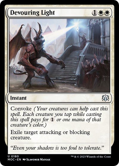 Devouring Light from MOC #180, Magic: The Gathering card