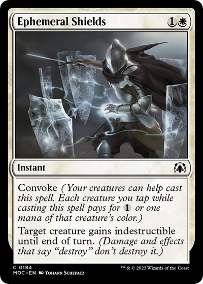 Ephemeral Shields from MOC #184, Magic: The Gathering card