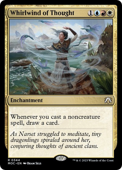 Whirlwind of Thought from MOC #344, Magic: The Gathering card