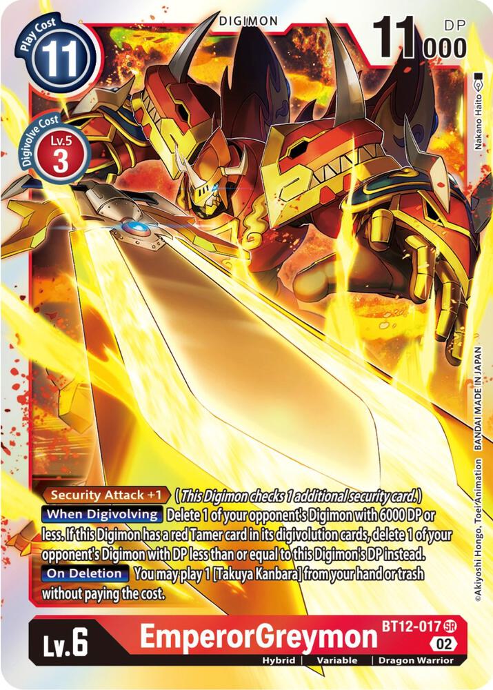 EmperorGreymon - Across Time - Digimon Card Game - TCGplayer.com