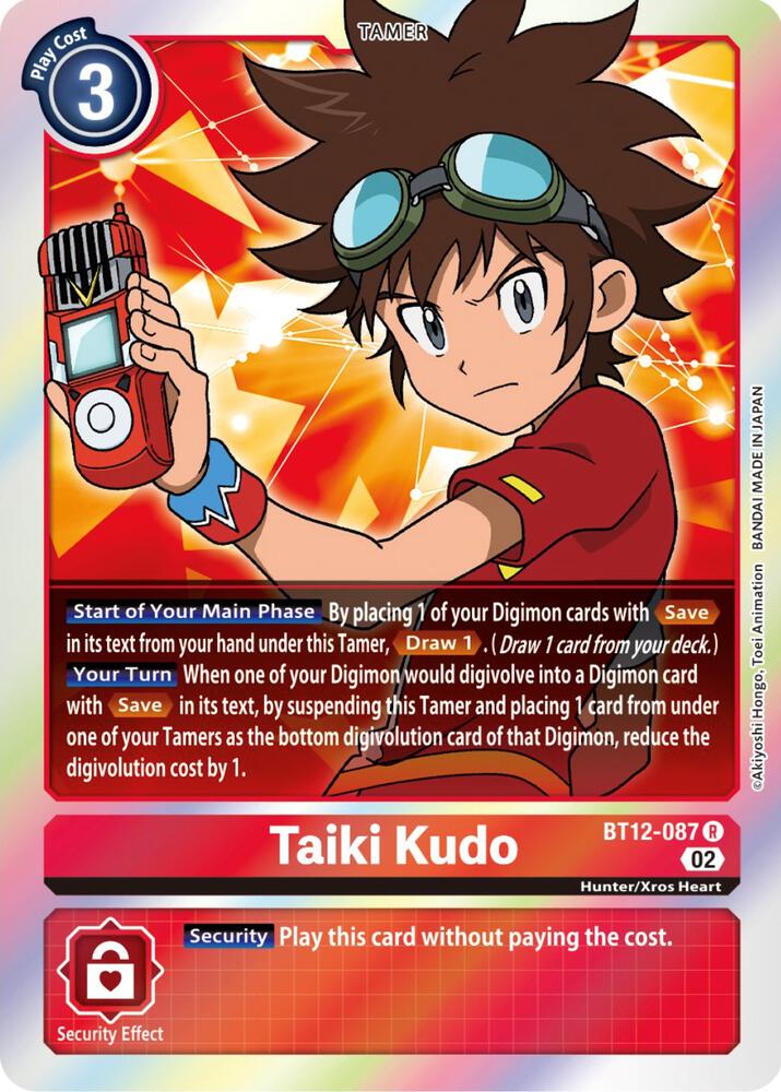 Taiki Kudo BT12-087 R card