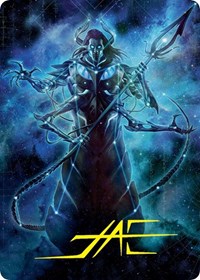 Heliod, the Warped Eclipse Art Card (Gold-Stamped Signature)