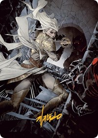 Thalia, Guardian of Thraben Art Card (Gold-Stamped Signature)