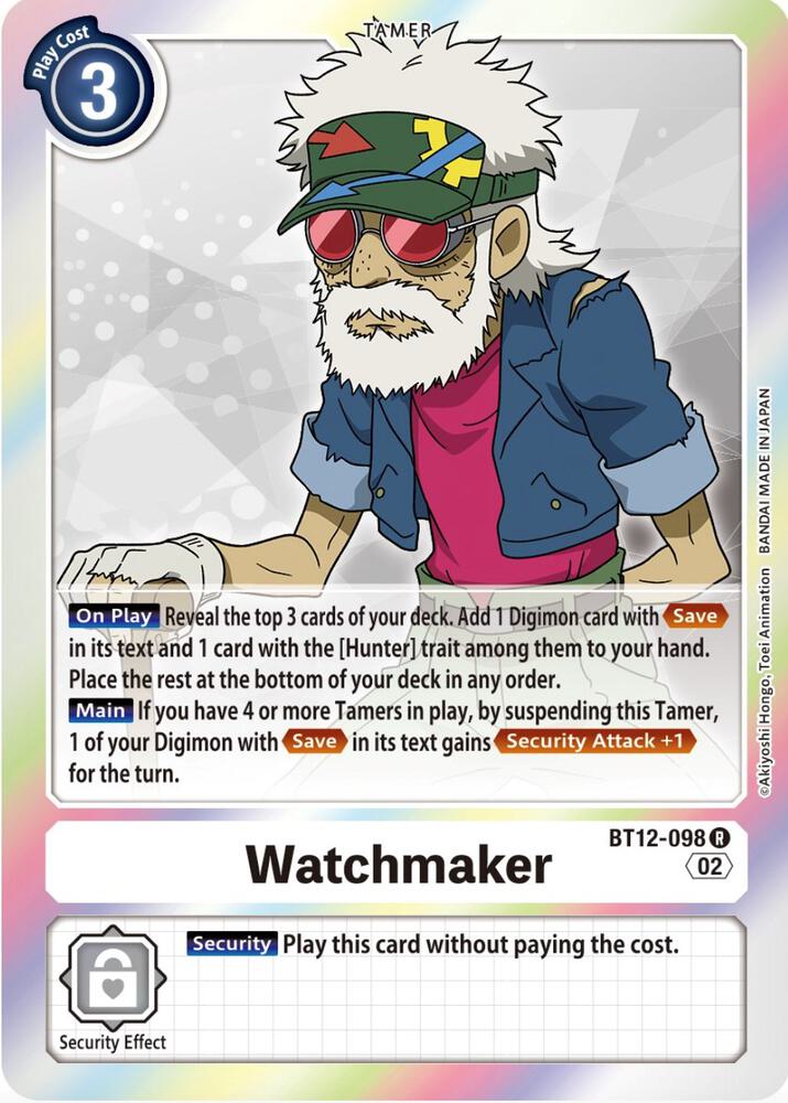 Watchmaker digimon card