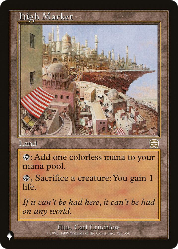 High Market 320/350 card