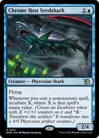 Chrome Host Seedshark - Promo Pack: March of the Machine - Magic: The Gathering card