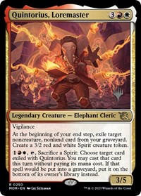 Quintorius, Loremaster - Promo Pack: March of the Machine - Magic: The Gathering card