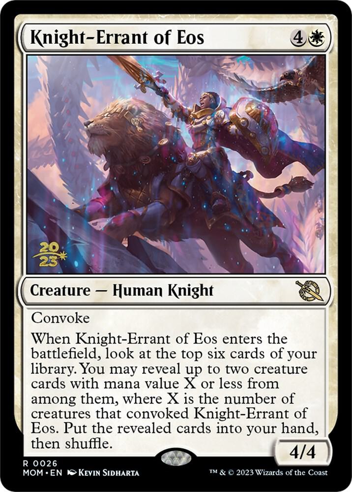 Knight-Errant of Eos #26s — March of the Machine Promos
