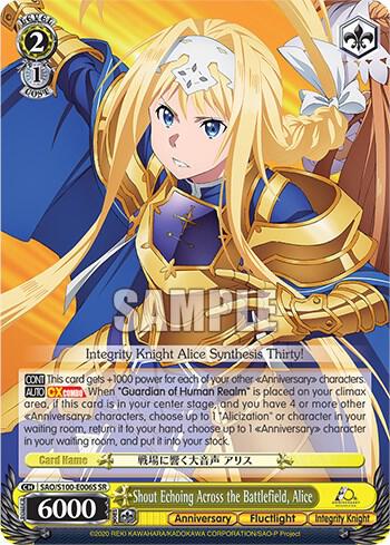 Shout Echoing Across the Battlefield, Alice (SR)