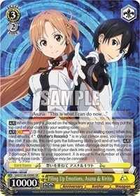 Piling Up Emotions, Asuna & Kirito (SR) - Sword Art Online Animation 10th Anniversary