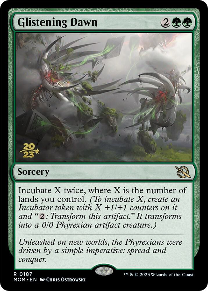 Glistening Dawn #187s — March of the Machine Promos