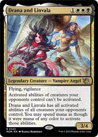 Drana and Linvala - Prerelease Cards - Magic: The Gathering card