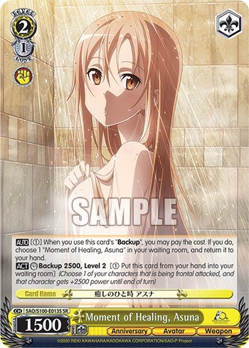 Moment of Healing, Asuna (SR) card