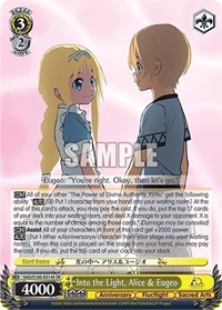Into the Light, Alice & Eugeo (SR) - Sword Art Online Animation 10th Anniversary