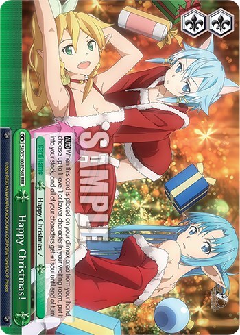 Happy Christmas! (RRR) Sword Art Online Animation 10th Anniversary Triple Rare Weiss Schwarz card — value and price
