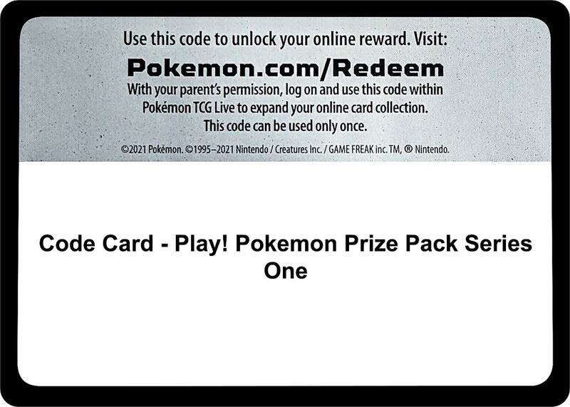 Code Card - Play! Pokemon Prize Pack Series One  from Prize Pack Series Cards