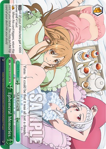 Ephemeral Memories (RRR) Sword Art Online Animation 10th Anniversary Triple Rare Weiss Schwarz card — value and price