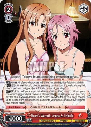 Heart's Warmth, Asuna & Lisbeth - Sword Art Online Animation 10th