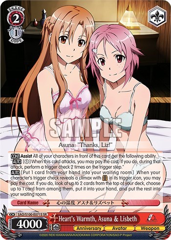 Heart's Warmth, Asuna & Lisbeth (SR) card
