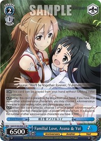Familial Love, Asuna & Yui (SR) - Sword Art Online Animation 10th Anniversary
