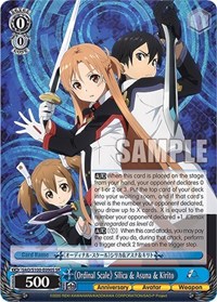 "Ordinal Scale" Silica & Asuna & Kirito (SR) - Sword Art Online Animation 10th Anniversary
