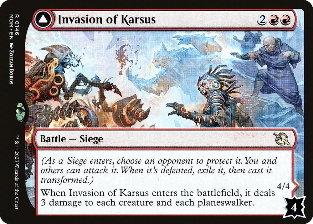 Invasion of Karsus // Refraction Elemental #146s — March of the Machine Promos