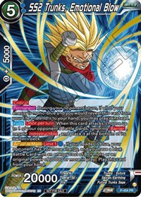 SS2 Trunks, Emotional Blow (Championship Selection Pack 2023 Vol.1) (Gold Stamped with Reflective Shatterfoil) card art