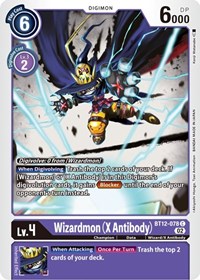 Wizardmon (X Antibody) - Across Time - Digimon card