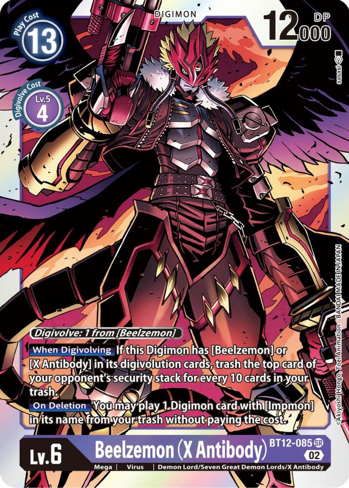 baramonページです Beelzemon (X Antibody) - Across Time - Digimon Card Game