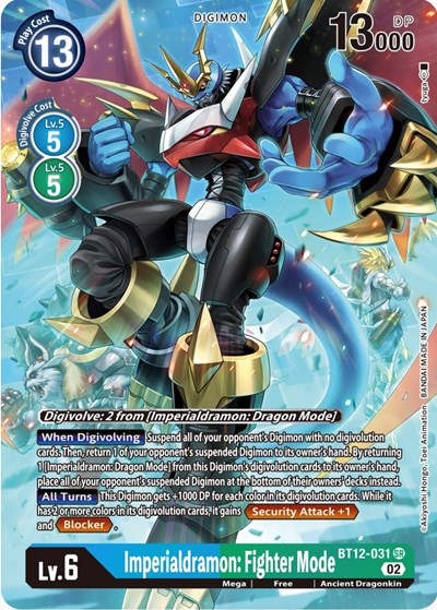 Imperialdramon: Fighter Mode (Alternate Art) Across Time card price