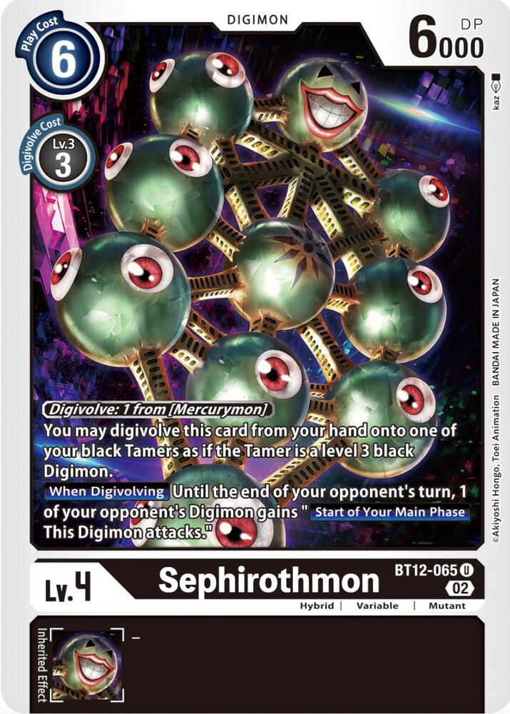 Sephirothmon - Across Time - Digimon Card Game