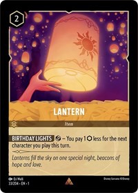 Lantern - The First Chapter - Lorcana card