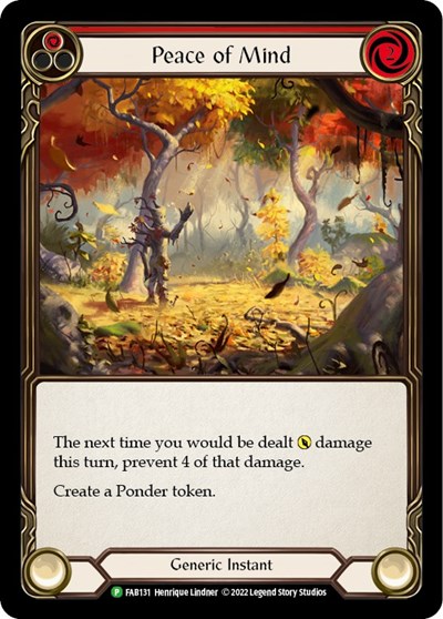 Peace of Mind - FAB131 Flesh and Blood: Promo Cards card price