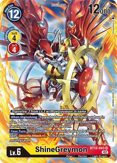 ShineGreymon (Alternate Art) Across Time card price