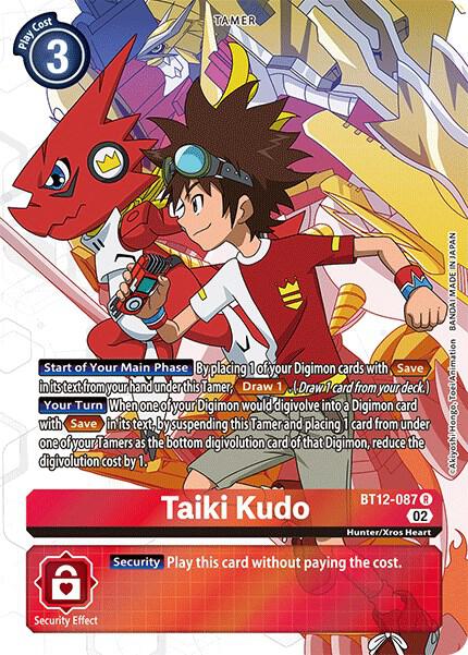 Taiki Kudo Alternate Art digimon card