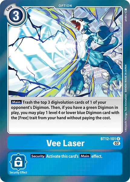 Vee Laser BT12-101 R card