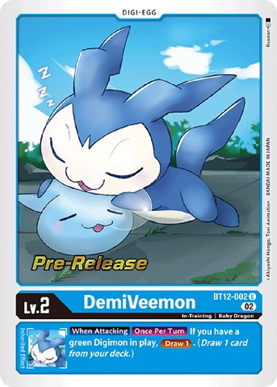 DemiVeemon Across Time Pre-Release Cards card price