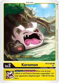 Koromon (Across Time Pre-Release Cards)