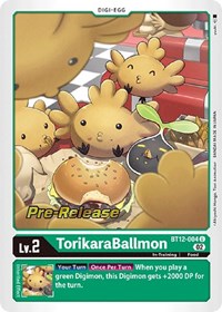 TorikaraBallmon - Across Time Pre-Release Cards - Digimon card