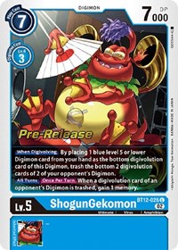 ShogunGekomon (Across Time Pre-Release Cards)