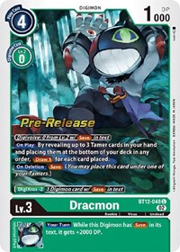 Dracmon - Across Time Pre-Release Cards - Digimon card