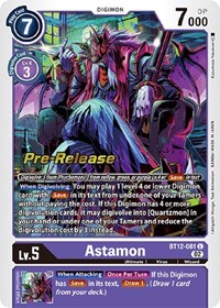 Astamon - Across Time Pre-Release Cards - Digimon card