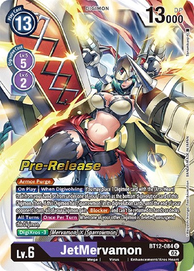JetMervamon Across Time Pre-Release Cards Uncommon Digimon card — value and price