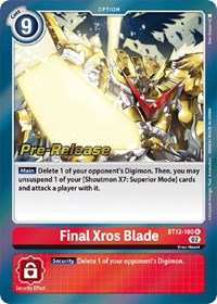 Final Xros Blade - Across Time Pre-Release Cards - Digimon card