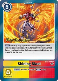 Shining Blast - Across Time Pre-Release Cards - Digimon card