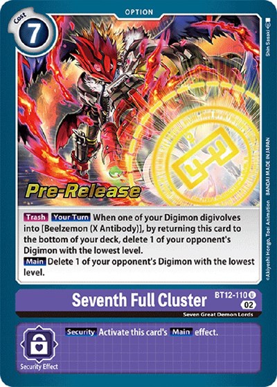 Seventh Full Cluster Across Time Pre-Release Cards card price