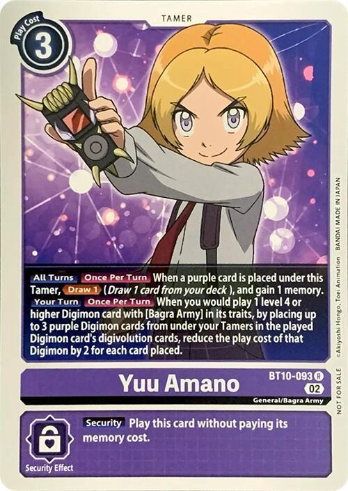 Yuu Amano BT10-093 R card
